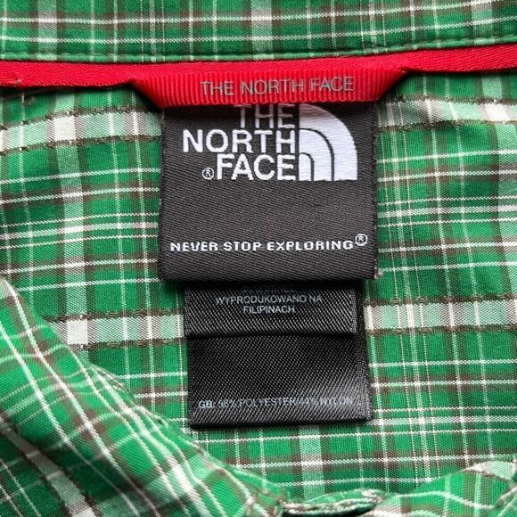 The North Face Poly/Nylon Plaid Button Front Camp Shirt Mens XL - Picture 4 of 8